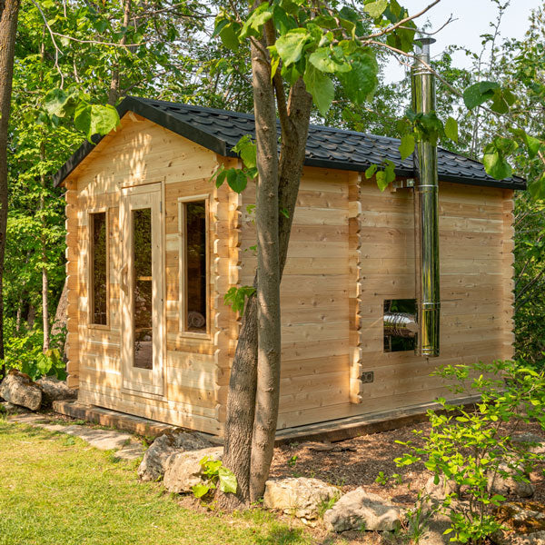 Dundalk Canadian Timber Georgian Cabin Sauna with Changeroom