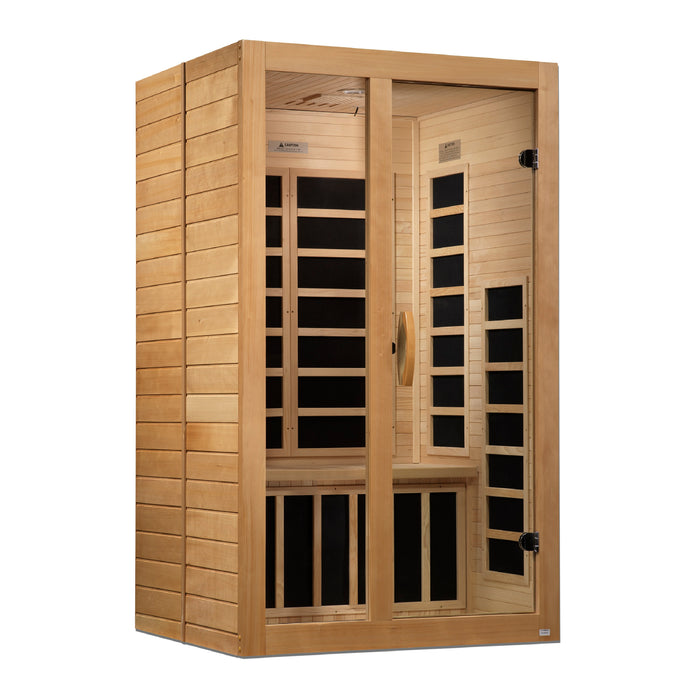 Dynamic Santiago 2-Person Low EMF FAR Infrared Sauna (Canadian Hemlock)