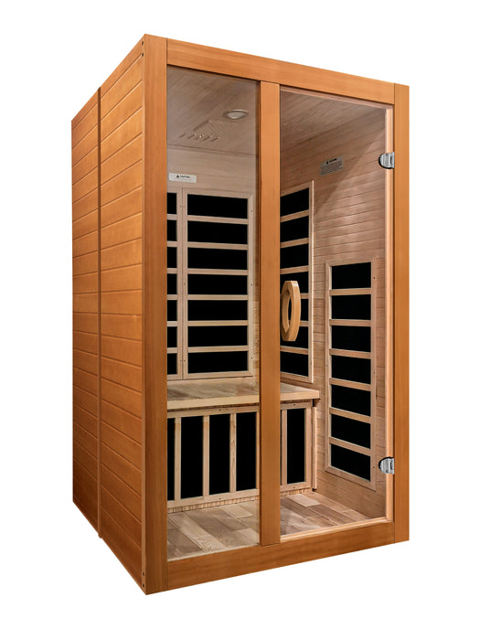 Dynamic Santiago Elite 2-Person Ultra Low EMF FAR Infrared Sauna (Canadian Hemlock)