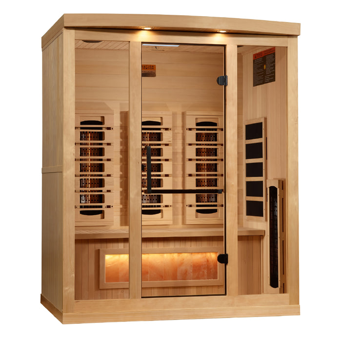 Golden Designs 3-Person 2025 Reserve Edition Full Spectrum with Himalayan Salt Bar (Canadian Hemlock)