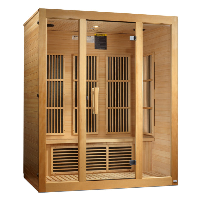 Maxxus Bellevue 3-Person Near Zero EMF (Under 2MG) FAR Infrared Sauna (Canadian Hemlock)