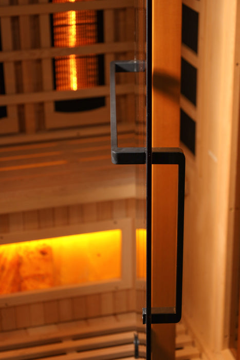 Golden Designs 3-Person Corner 2025 Reserve Edition Full Spectrum with Himalayan Salt Bar (Canadian Hemlock)