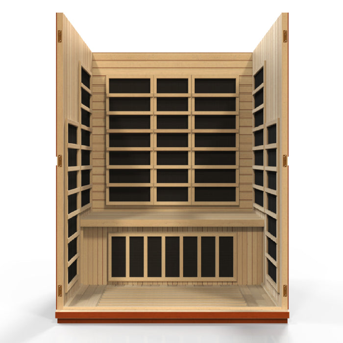 Dynamic Bellagio 3-Person Low EMF FAR Infrared Sauna (Canadian Hemlock)