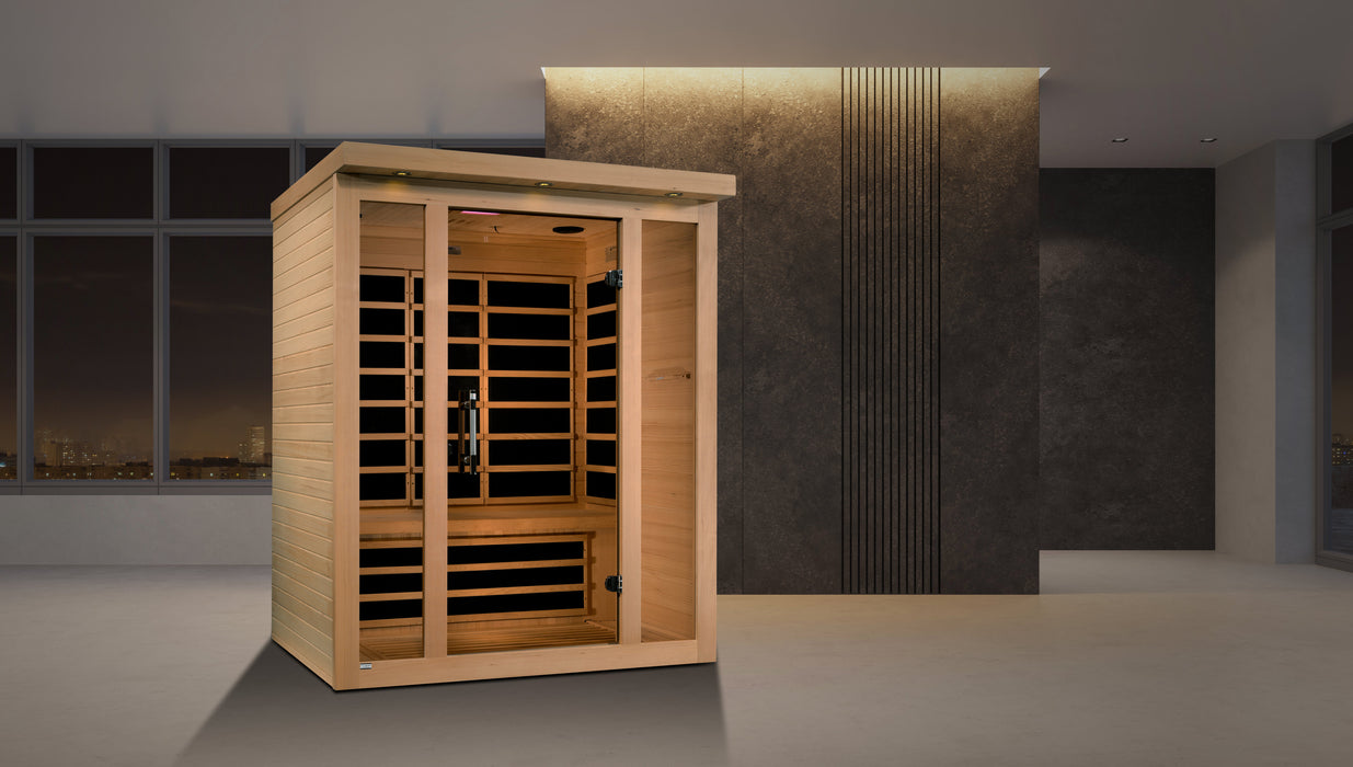 Dynamic Vila 3-Person Ultra Low EMF FAR Infrared Sauna (Canadian Hemlock)