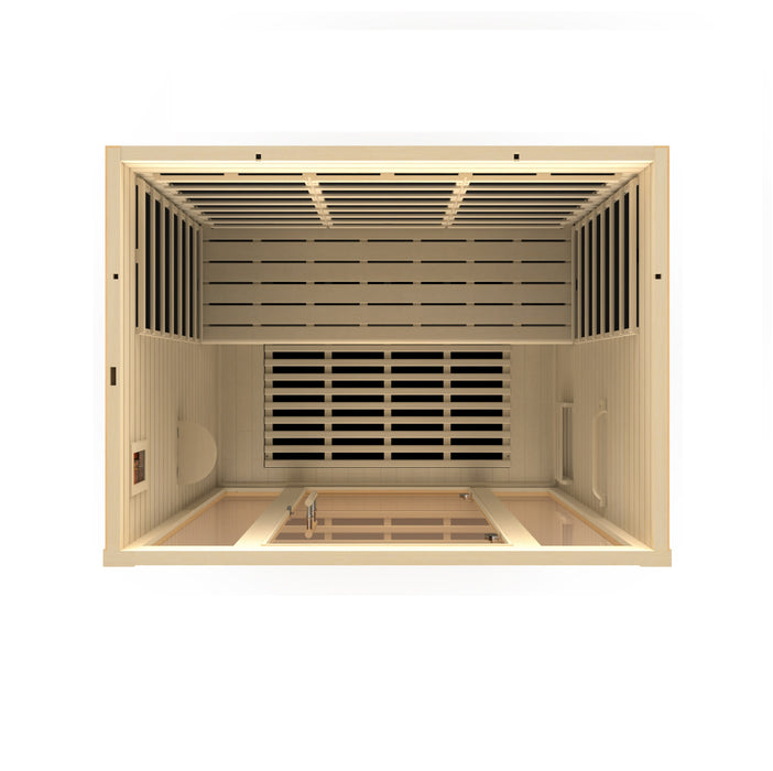 Dynamic Vila 3-Person Ultra Low EMF FAR Infrared Sauna (Canadian Hemlock)