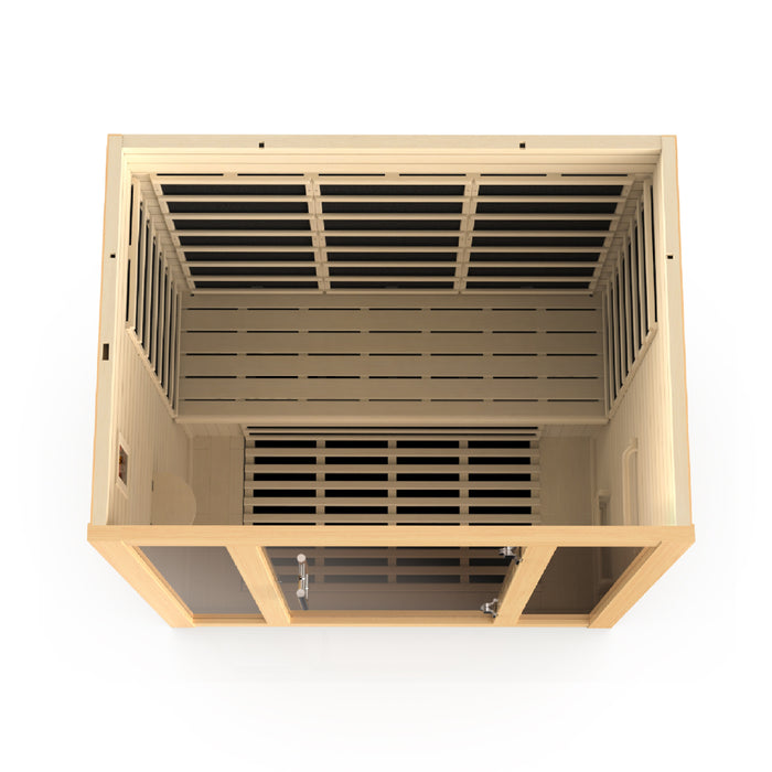Dynamic Vila 3-Person Ultra Low EMF FAR Infrared Sauna (Canadian Hemlock)
