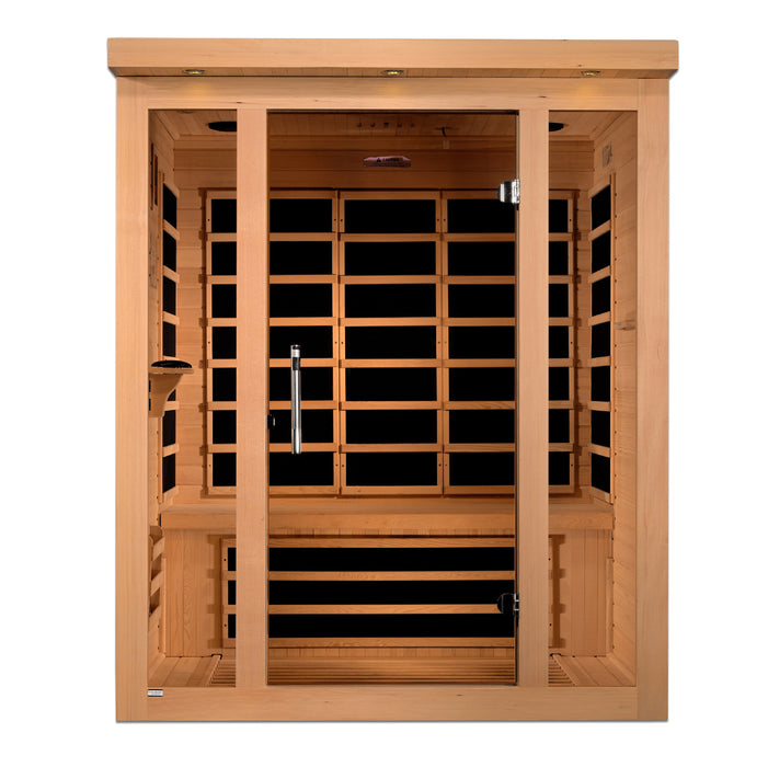 Dynamic Vila 3-Person Ultra Low EMF FAR Infrared Sauna (Canadian Hemlock)