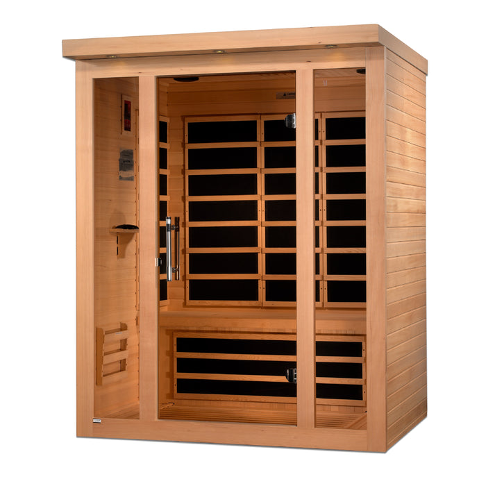 Dynamic Vila 3-Person Ultra Low EMF FAR Infrared Sauna (Canadian Hemlock)