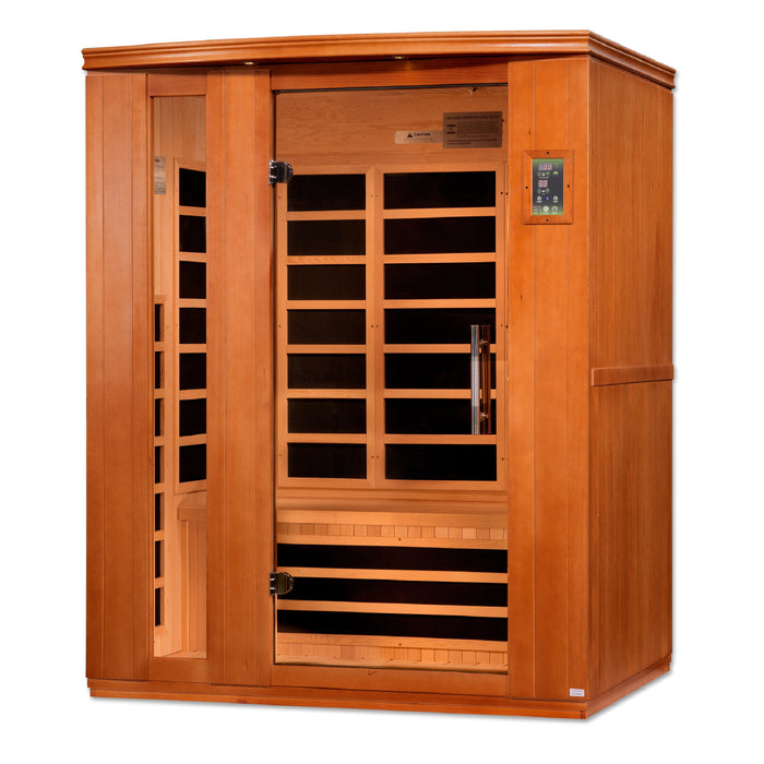 Dynamic Lugano 3-Person Low EMF FAR Infrared Sauna (Canadian Hemlock)