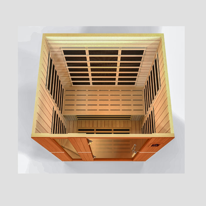 Dynamic Lugano 3-Person Low EMF FAR Infrared Sauna (Canadian Hemlock)