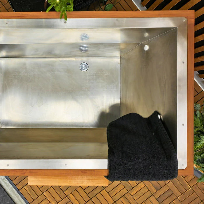 Luxury Dynamic Cuboid Cold Plunge – Sophisticated Wellness & Recovery Tub
