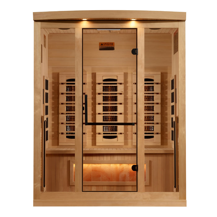 Golden Designs 3-Person 2025 Reserve Edition Full Spectrum with Himalayan Salt Bar (Canadian Hemlock)