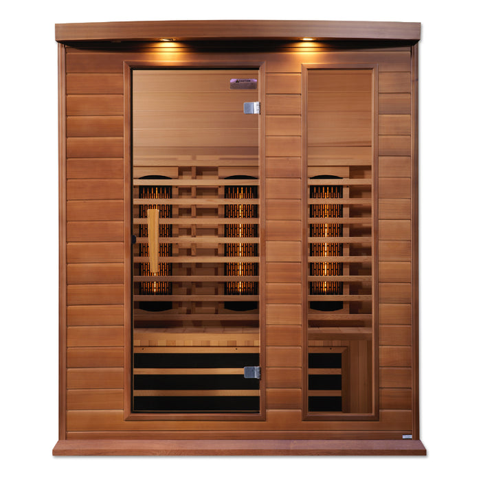 Maxxus 3-Person Full Spectrum Near Zero EMF FAR Infrared Sauna (Canadian Red Cedar)