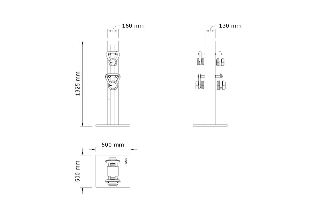 LOVA™ LIGHT - Kettlebells With Vertical Rack