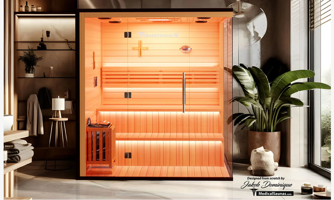 Traditional 9 Plus Medical Sauna (6 Person)
