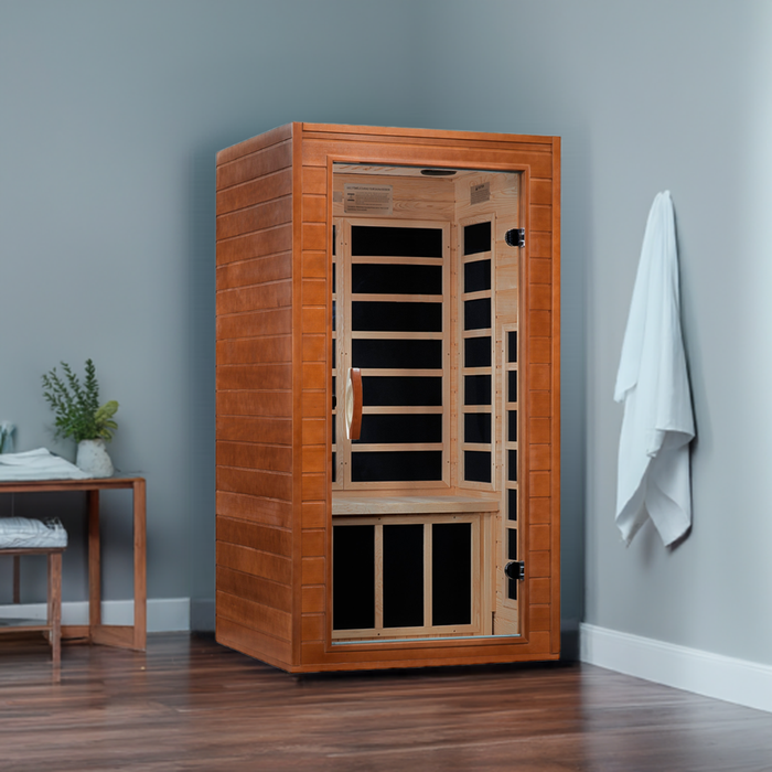 Dynamic Avila Elite 1-2-Person Ultra Low EMF FAR Infrared Sauna (Canadian Hemlock)