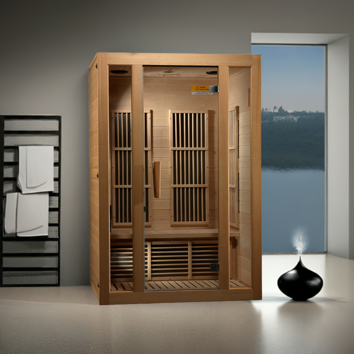 Maxxus Seattle 2-Person Low EMF FAR Infrared Sauna (Canadian Hemlock)