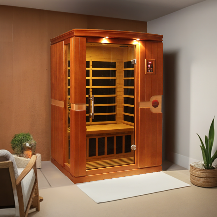 Dynamic Venice Elite 2-Person Ultra Low EMF FAR Infrared Sauna (Canadian Hemlock)