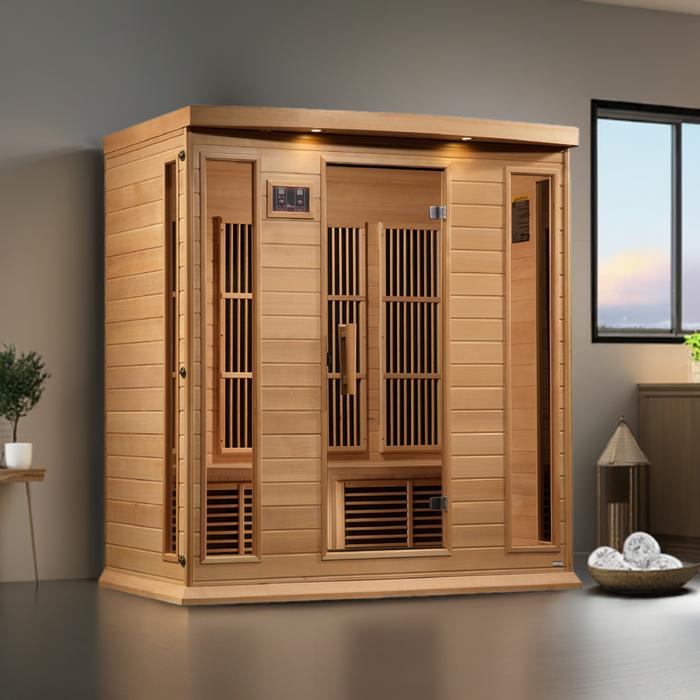 Maxxus 4-Person Low EMF FAR Infrared Sauna (Canadian Hemlock)