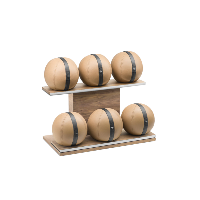 MOXA™ SET - Weighted Gym Balls With Horizontal Rack