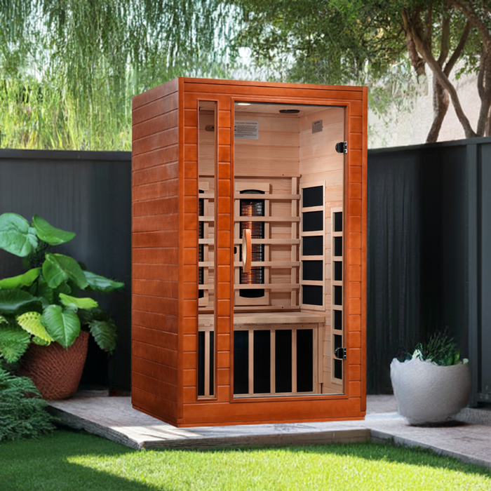 Dynamic Cordoba 2-Person Full Spectrum Near Zero EMF FAR Infrared Sauna (Canadian Hemlock)