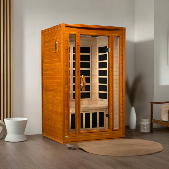Dynamic San Marino Elite 2-Person Ultra Low EMF FAR Infrared Sauna (Canadian Hemlock)