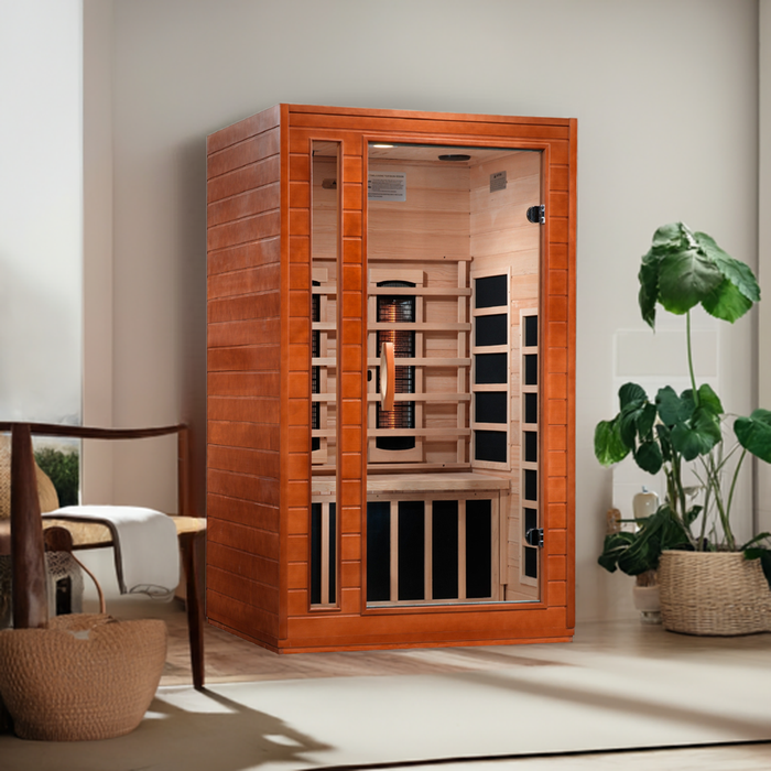 Dynamic Cordoba 2-Person Full Spectrum Near Zero EMF FAR Infrared Sauna (Canadian Hemlock)